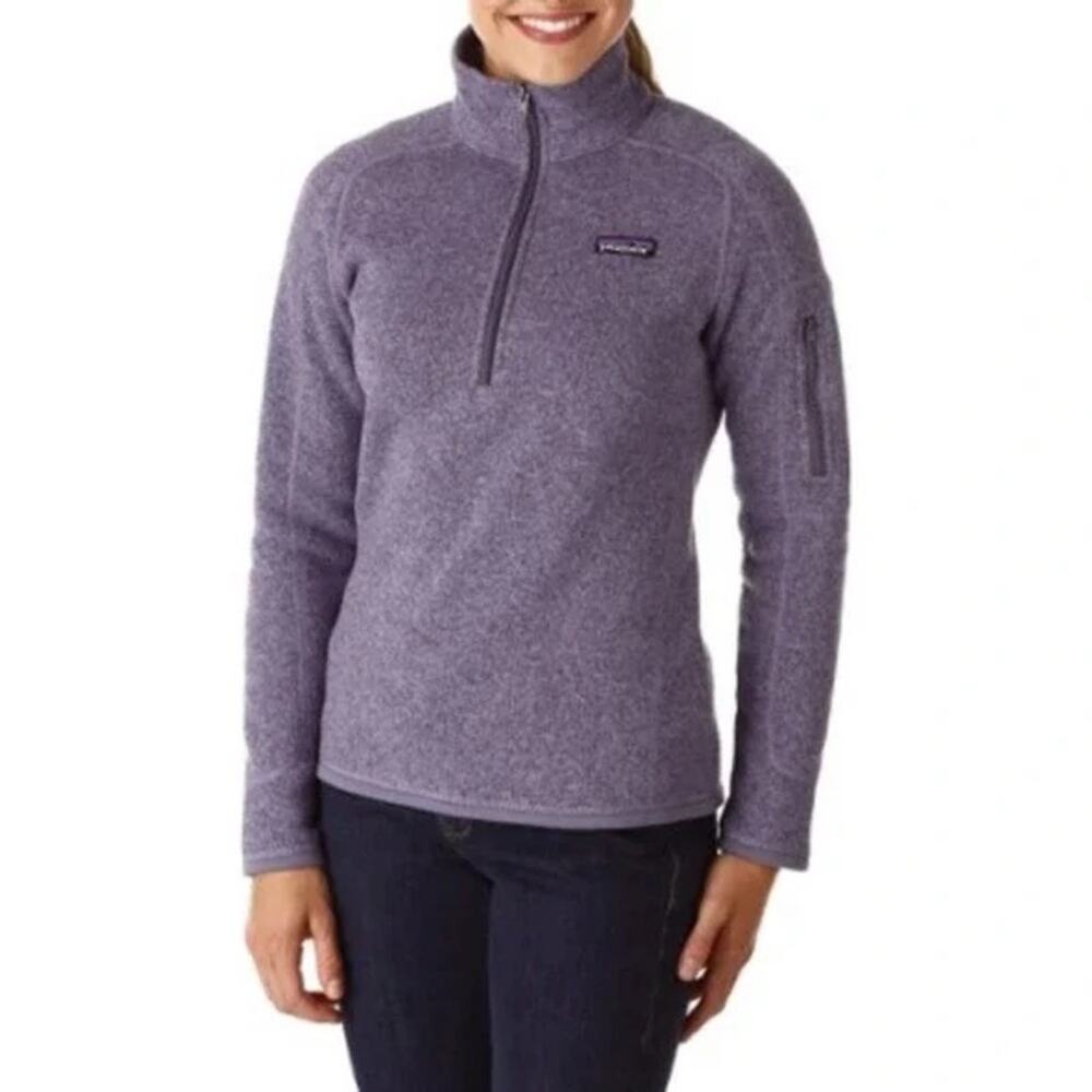 Patagonia Purple Better Sweater Quarter Zip Jacket Pullover Size XS